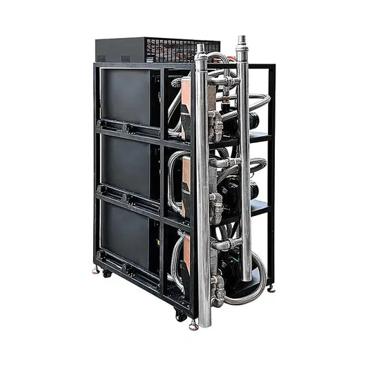 Lian Li Triple Stack ASIC Immersion Cooling Cabinet.